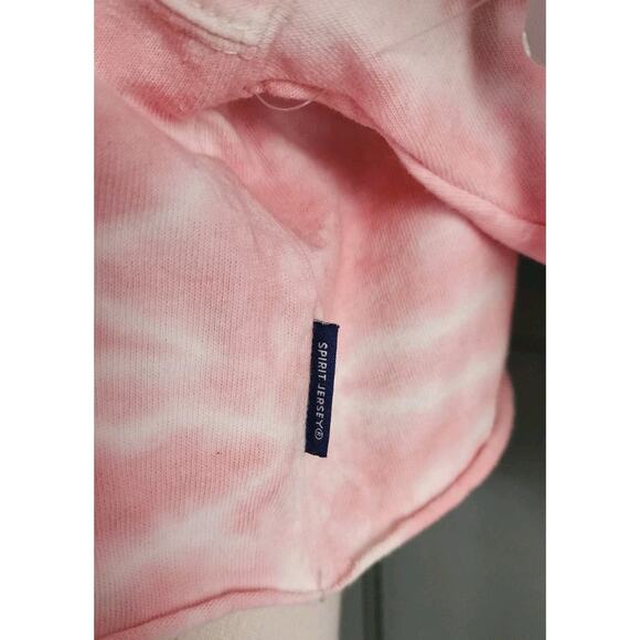 Nwt Disney Prince Cropped Spirit Jersey Royal Crush Pullover TieDye Pink Top Med - Picture 5 of 9